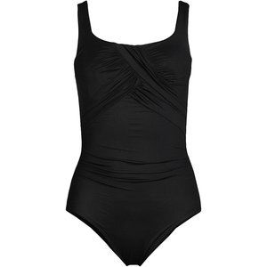 Lands End SlenderSuit Carmela Tummy Control Scoop Neck One Piece Bathing Suit